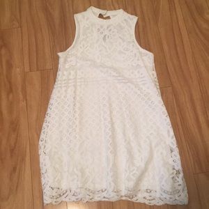 White Lace Tank Dress